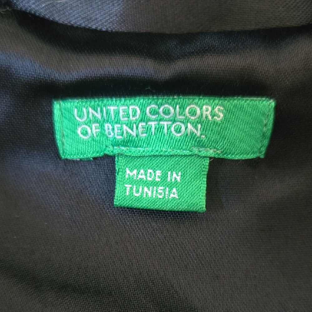 UNITED COLORS OF BENETTON Black Tweed Crop Swing Jacket - Picture 6 of 10
